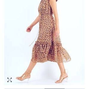 NWT I.N.C. Harvest Hues classic cheetah maxi dress.